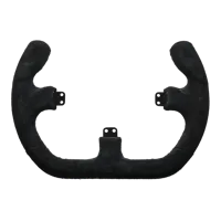Asetek SimSports Open D Black Suede Rim