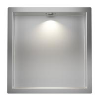 Inbouwnis BWS Albert 30x30x7 cm Met Led RVS Boss & Wessing
