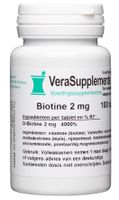 VeraSupplements Biotine 2 mg Tabletten