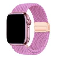 Apple Watch Bandje Zyra - Nylon - Felroze -