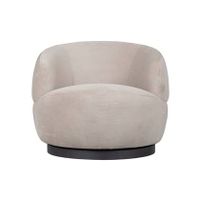 BePureHome Woolly Draaifauteuil - Naturel Rib