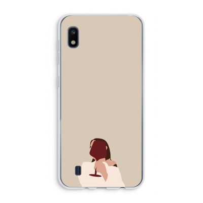 I drink wine: Samsung Galaxy A10 Transparant Hoesje