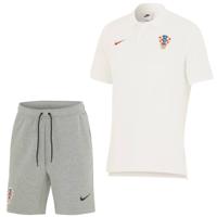 Nike Kroatië Tech Fleece Polo Matchup Set 2024-2026 Wit Rood Grijs - thumbnail