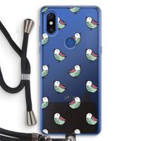 Vogeltjes: Xiaomi Mi Mix 3 Transparant Hoesje met koord