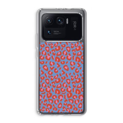 Leopard blue: Xiaomi Mi 11 Ultra Transparant Hoesje