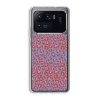 Leopard blue: Xiaomi Mi 11 Ultra Transparant Hoesje