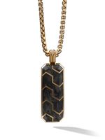 David Yurman pendentif lingot en or 18ct à design serti - thumbnail