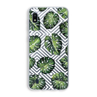 Geometrische jungle: Samsung Galaxy A10 Transparant Hoesje