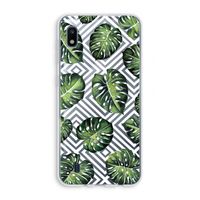 Geometrische jungle: Samsung Galaxy A10 Transparant Hoesje