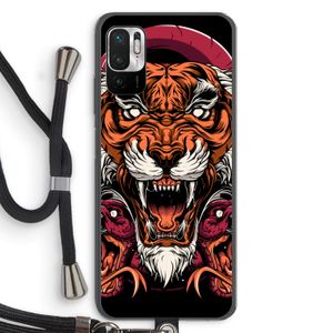 Tiger and Rattlesnakes: Xiaomi Redmi Note 10 5G Transparant Hoesje met koord