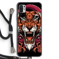 Tiger and Rattlesnakes: Xiaomi Redmi Note 10 5G Transparant Hoesje met koord