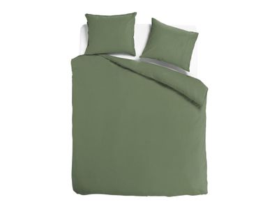 Dekbedovertrek Noa Olijfgroen | totaalBED | 2-persoons