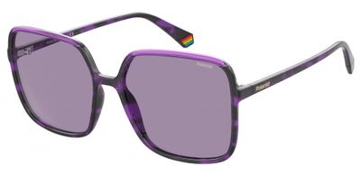 Polaroid zonnebril 6128/S dames cat. 3 polycarbonaat paars Polaroid zonnebril 6128/S dames cat. 3 polycarbonaat paars