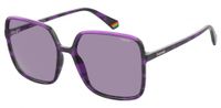 Polaroid zonnebril 6128/S dames cat. 3 polycarbonaat paars - thumbnail