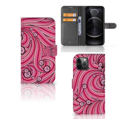 Apple iPhone 12 Pro Max Hoesje Swirl Pink