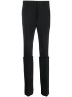 Sportmax pantalon fuselé à design superposé - Noir