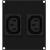 Caymon CASY282/B 2x IEC C13 female module voor CASY-chassis