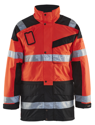 Blåkläder Parka High-Vis met uitneembare voering 44261997 High-Vis | High-Vis Rood/Zwart | Maat M - 7330509424414