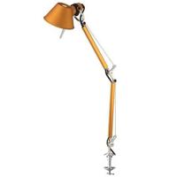 Artemide Tolomeo Micro klemlamp retrofit oranje