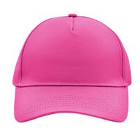 Baseball pet/cap 5 panels - roze - volwassenen - Voordelige caps - katoen