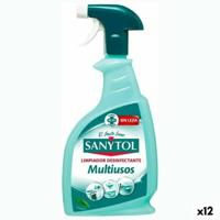 Schoonmaakster Sanytol 750 ml Ontsmettingsmiddel Multifunctioneel (12 Stuks)
