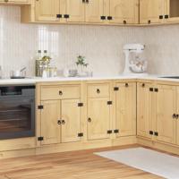 Kast met lade Honing 40 x 46 x 81,5 cm Massief grenenhout