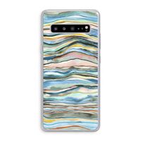 Watercolor Agate: Samsung Galaxy S10 5G Transparant Hoesje