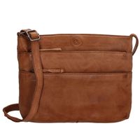 Hide & Stitches Schoudertas Paint Rock Cognac