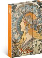 Alphonse Mucha Magnetisch Notitieboek