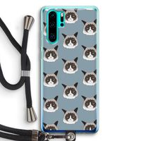 It's a Purrr Case: Huawei P30 Pro Transparant Hoesje met koord