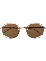 Mykita lunettes de soleil Achilles - Marron