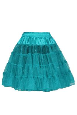 Petticoat glitter turquoise