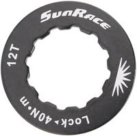 SunRace Lockring alu, black,f.12t.