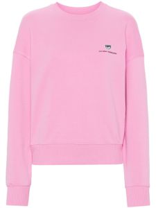 Chiara Ferragni sweat à logo appliqué - Rose