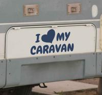 stickers caravan ik hou van mijn caravan