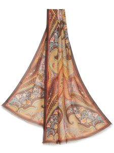 ETRO foulard à motif cachemire - Marron