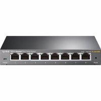 TP-Link TL-SG108E Managed L2 Gigabit Ethernet (10/100/1000) Zwart - thumbnail