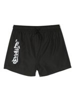 Off-White Kids short de bain à logo imprimé - Noir