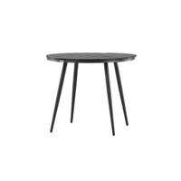 Nest outdoor Aaron tuintafel polywood zwart - Ø90 cm - thumbnail