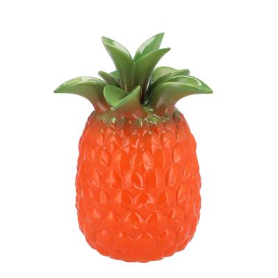 Bloemenvaas Tropical Pineapple - ananas vaas - oranje - D18 x H28 cm