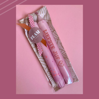 Juf cadeau - FLAM kaarsen set van 2 stuks #01