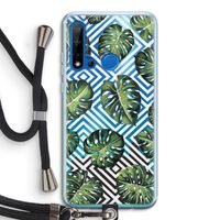 Geometrische jungle: Huawei P20 Lite (2019) Transparant Hoesje met koord