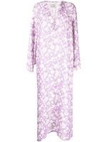 Bambah caftan Arielle à fleurs - Violet