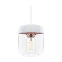 Umage Acorn hanglamp wit met copper - met koordset wit - Ø 14 cm