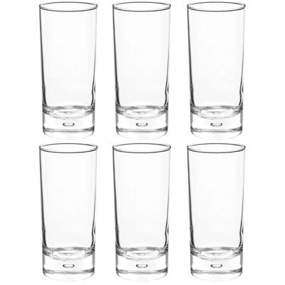 Secret de Gourmet longdrink glas Georgi - 6x stuks - 290 ml - sap/water/drinkglazen