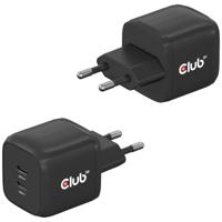 club3D CAC-1909EU Laptop netvoeding 45 W 2x USB-C USB PD Zwart Binnen