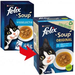 Felix Soup Original Visselectie Kattensoep (6x48g) 8 x (6 x 48 g)
