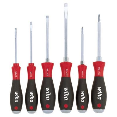 SoftFinish sleufkop Phillips-schroevendraaierset 530 HK6 6-delig 21250 Wiha