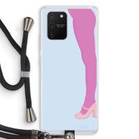 Pink panty: Samsung Galaxy S10 Lite Transparant Hoesje met koord