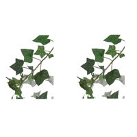 2x Groene Hedera Helix/klimop kunstplant 180 cm voor binnen